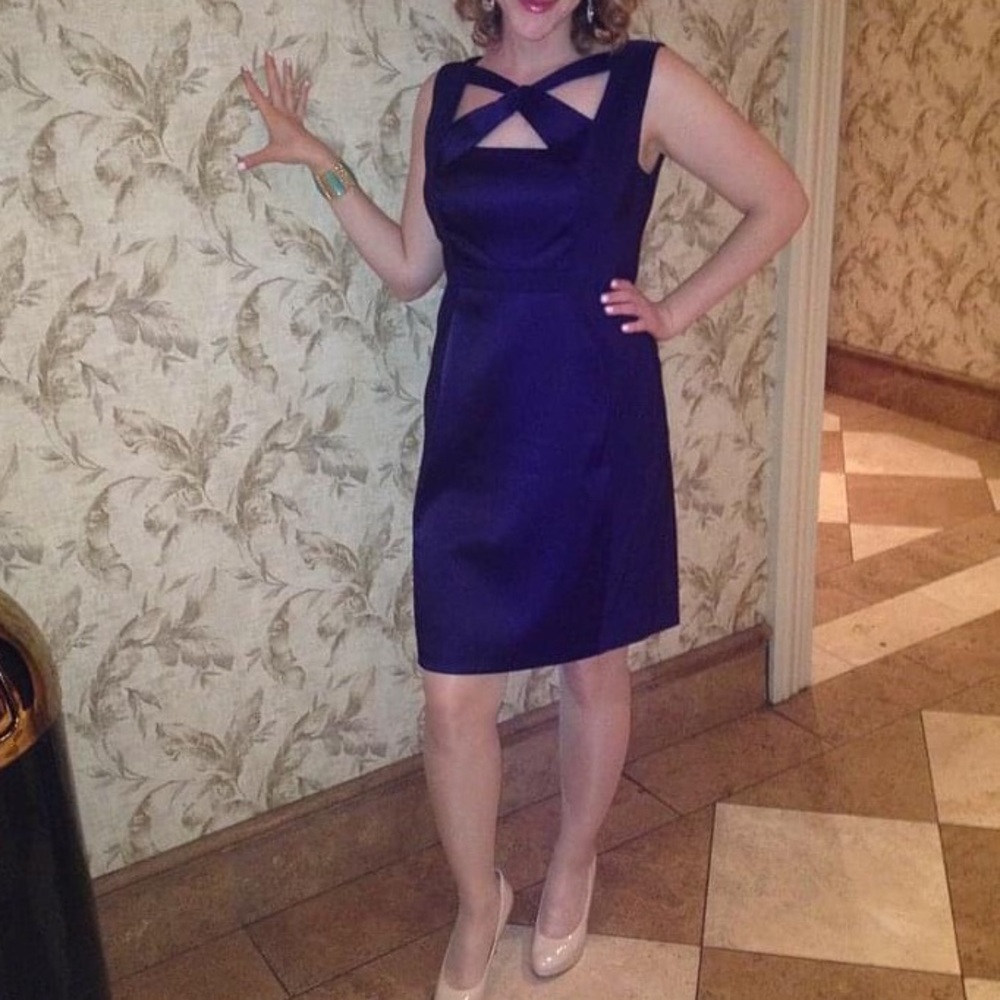 Purple crisscross with decorative straps